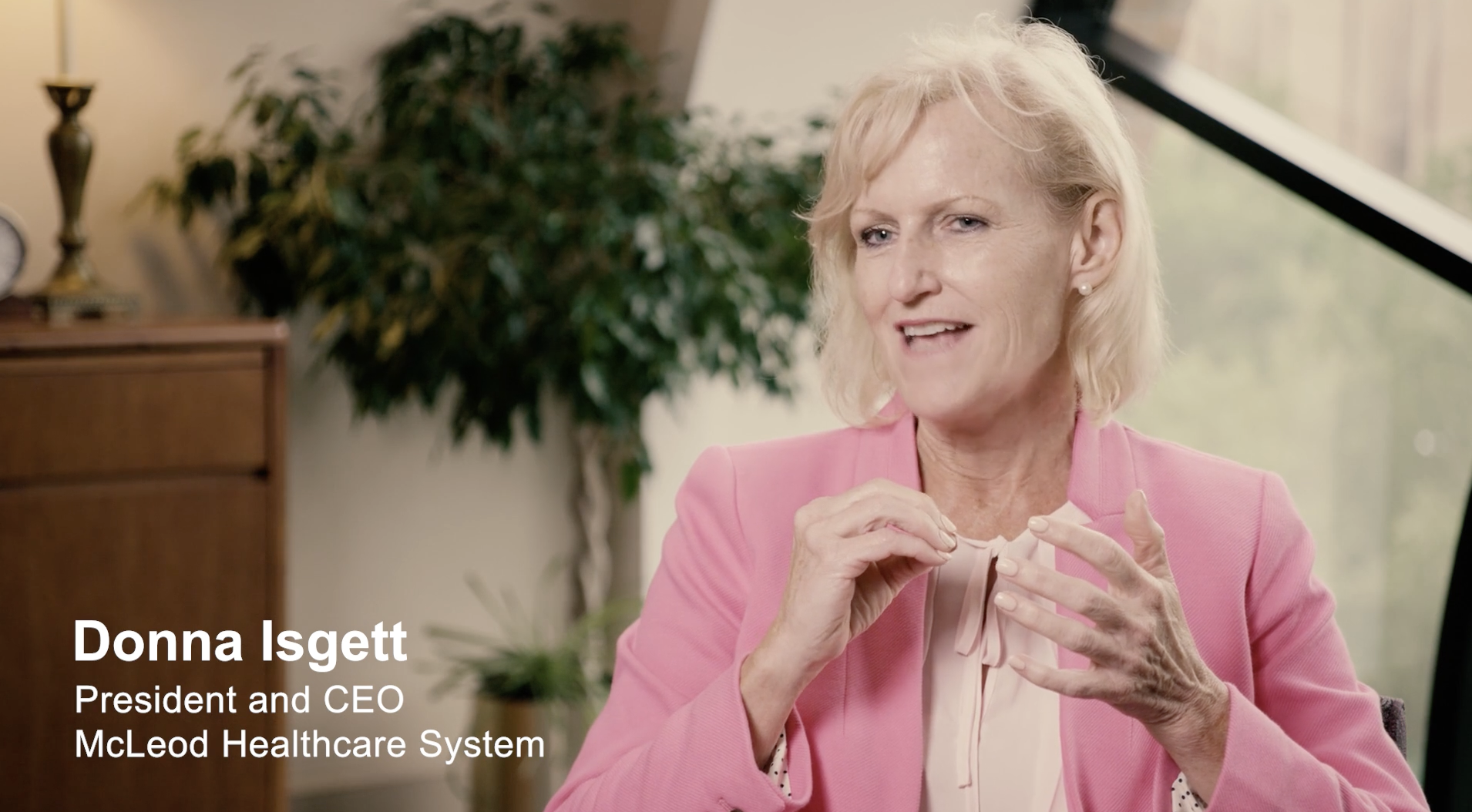 McLeod Health CEO Donna Isgett discusses her experience with Ascendient's Healthytown model for strategic planning